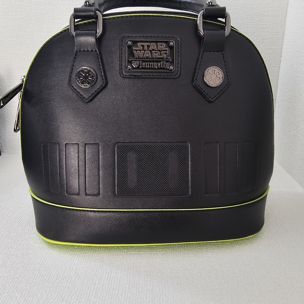 National Star Wars Day Loungefly Deathtrooper Satchel Purse And Wallet Set NWOT - Picture 15 of 16